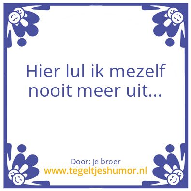 Tegeltje: dementie