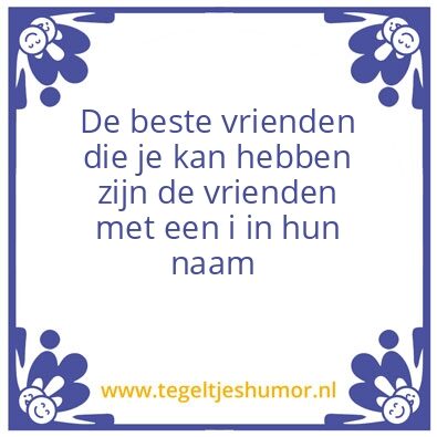Tegeltje: Friends
