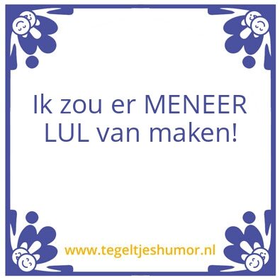 Tegeltje: Zakelijke brief
