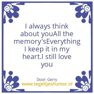 Tegeltje: Love