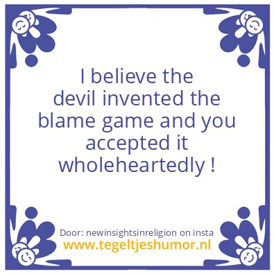 Tegeltje: The devil’s greatest trick..