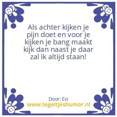 Tegeltje: …