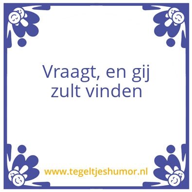 Tegeltje: Wijsheid