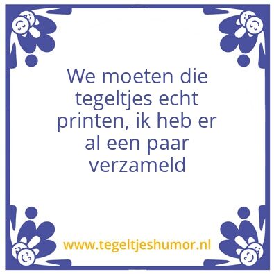 Tegeltje: Printen