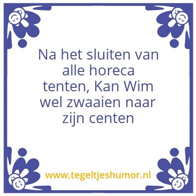 Tegeltje: Corona