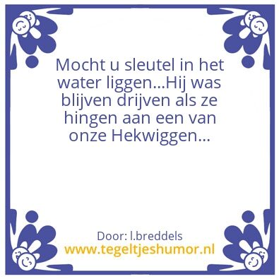 Tegeltje: wiggen
