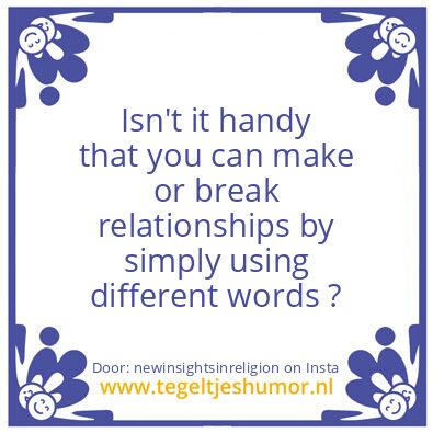 Tegeltje: Think about it :