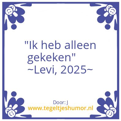 Tegeltje: .