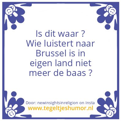 Tegeltje: Is dit waar ?