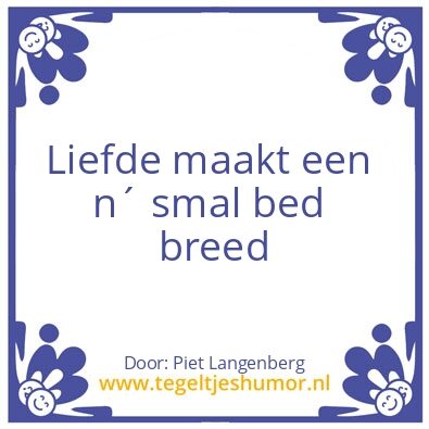 Tegeltje: feit
