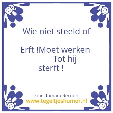 Tegeltje: SPREEK WOORD !