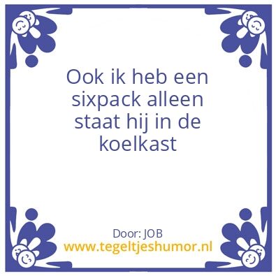 Tegeltje: JOB