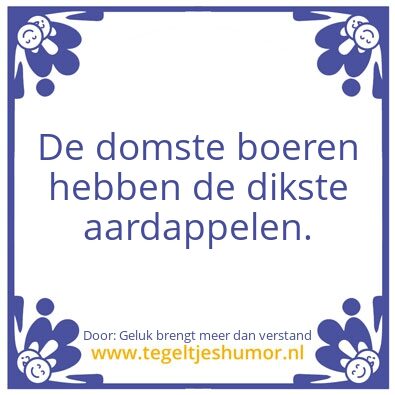 Tegeltje: boeren