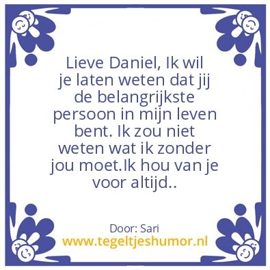 Tegeltje: Voor altijd samen