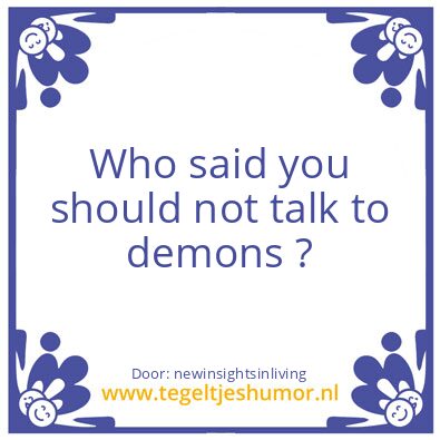 Tegeltje: divide and rule