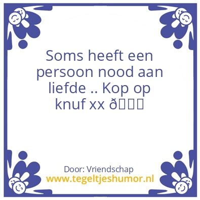 Tegeltje: Vriendschap