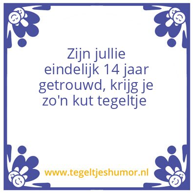 Tegeltje: Mieke en Theo