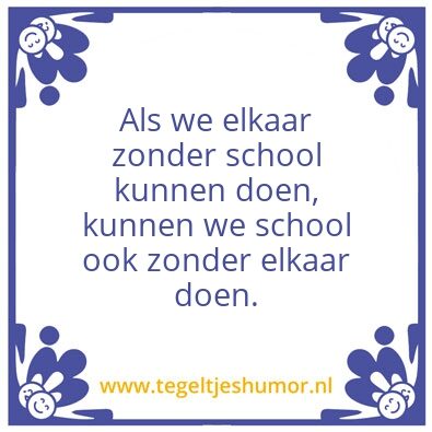 Tegeltje: Onderw