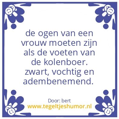 Tegeltje: bert