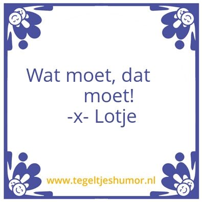 Tegeltje: Lotje