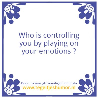 Tegeltje: Your thinking  destroys your