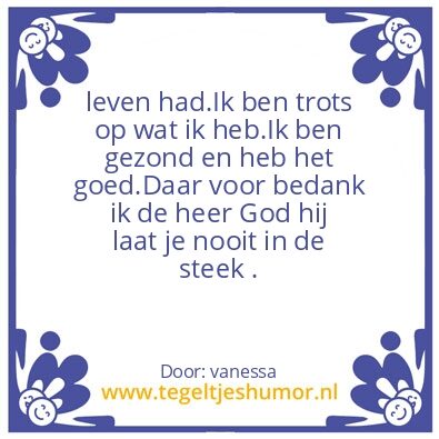 Tegeltje: tevreden met wat we hebben #14