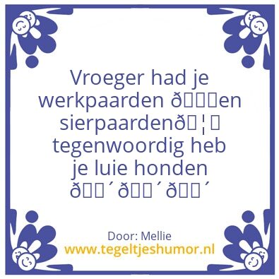 Tegeltje: Werk