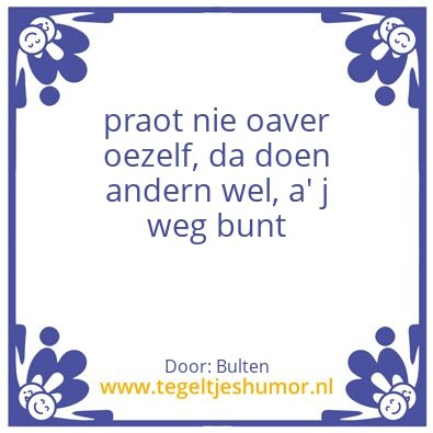 Tegeltje: Bulten