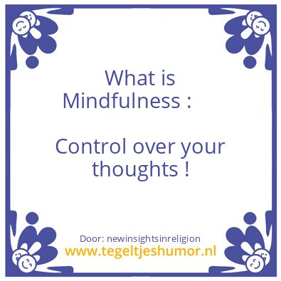 Tegeltje: Straighten things out