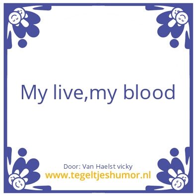Tegeltje: My boy