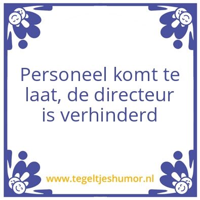 Tegeltje: Directeur