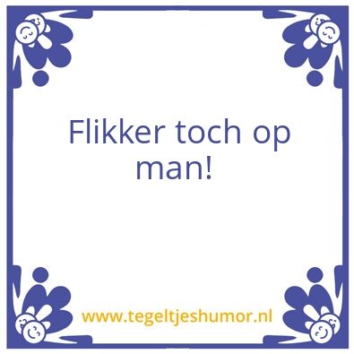 Tegeltje: Ach