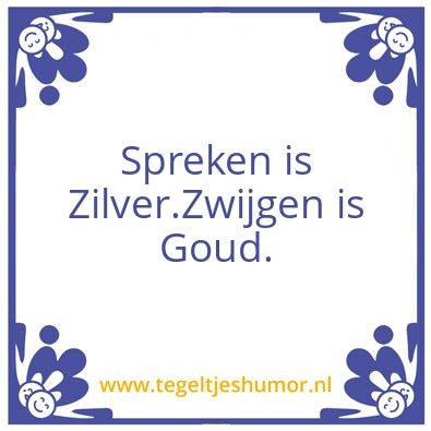 Tegeltje: Eerst even nadenken