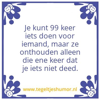 Tegeltje: Iets doen