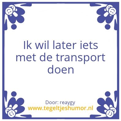 Tegeltje: reaygy