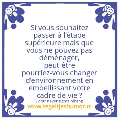Tegeltje: sprucing up your cenery