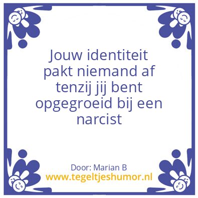 Tegeltje: Marian Borg