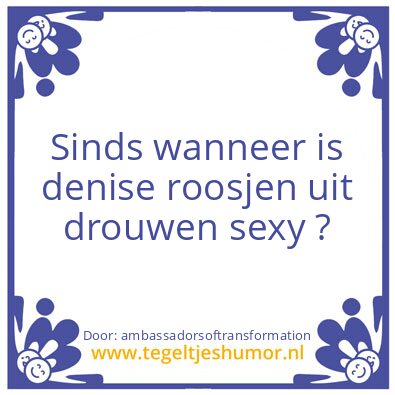 Tegeltje: The Key ?