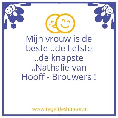 Tegeltje: Love