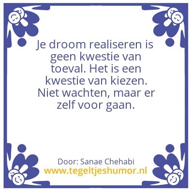 Tegeltje: Sanae El FÃ©sia