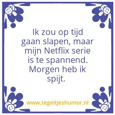 Tegeltje: serie