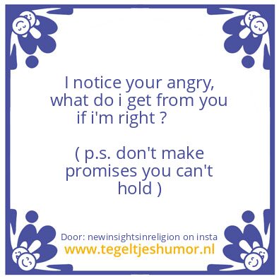 Tegeltje: You did not got sucked in ..