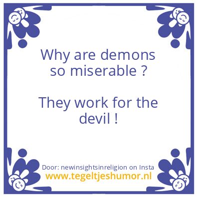 Tegeltje: Did the devil keep the small ?