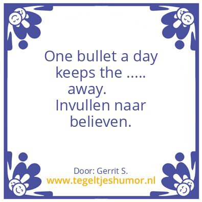 Tegeltje: Ik ben Gerrit.