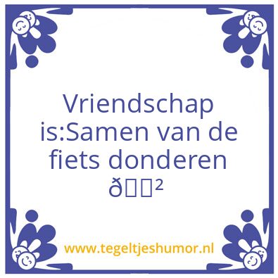 Tegeltje: Fiets