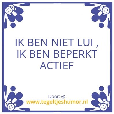 Tegeltje: @