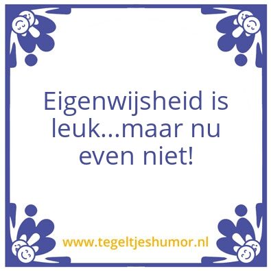 Tegeltje: Nu even niet