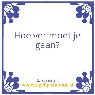 Tegeltje: gerard