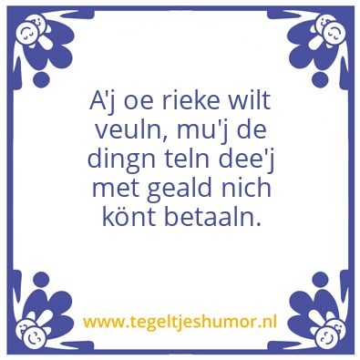 Tegeltje: rieke veuln