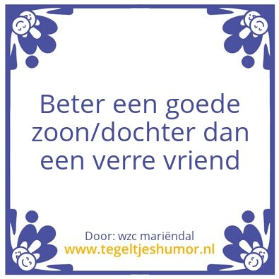 Tegeltje: spreuk